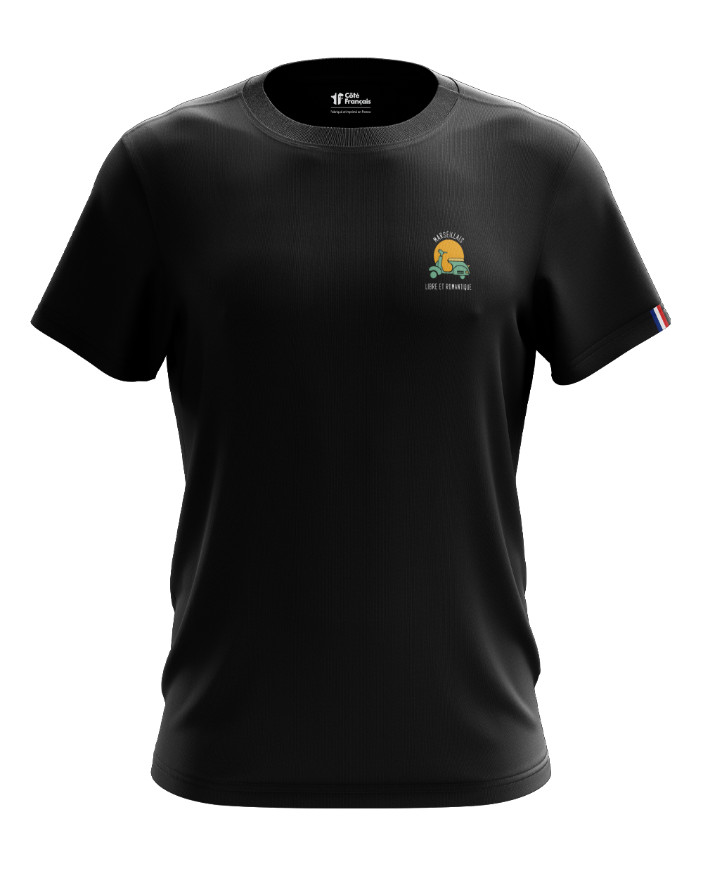 T-Shirt "Marseillais Libre & Romantique" - noir T-Shirt "Marseillais Libre & Romantique" - noir