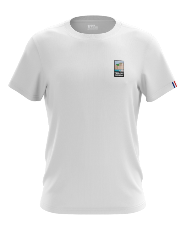 T-Shirt "Vieux Port de Marseille" - blanc