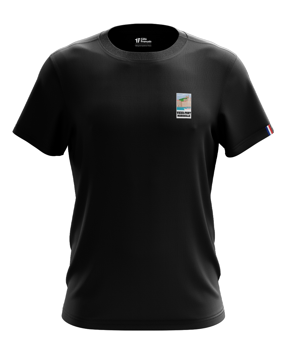 T-Shirt "Vieux Port de Marseille" - noir