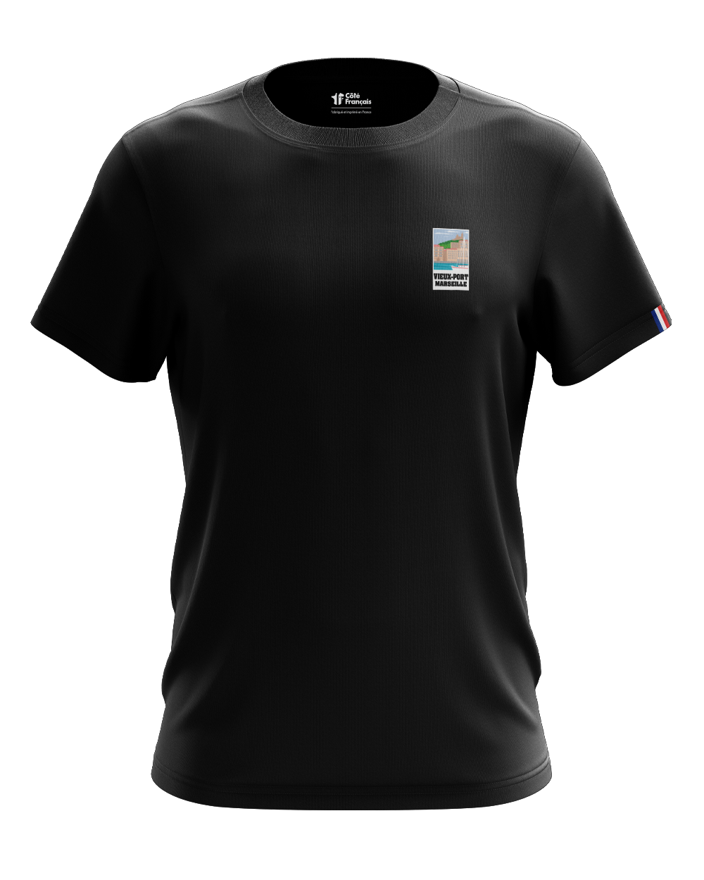 T-Shirt "Vieux Port de Marseille" - noir T-Shirt "Vieux Port de Marseille" - noir