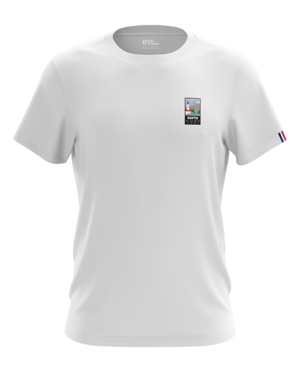 T-Shirt "Ville de Bastia" - blanc