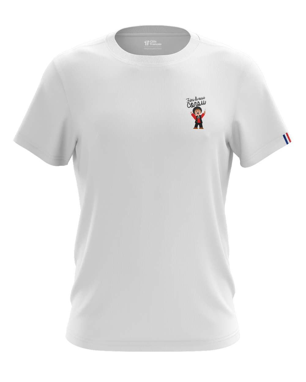 T-Shirt "Personnage Corse" - blanc