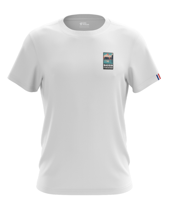 T-Shirt "Bassin d'Arcachon" - blanc