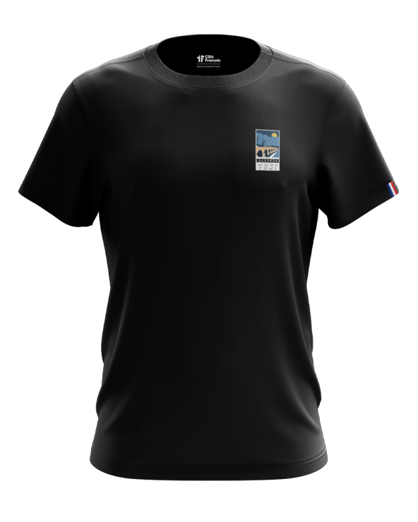 T-Shirt "Bordeaux" - noir