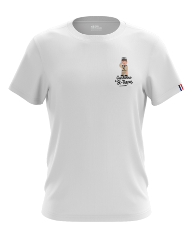 T-Shirt "Gendarme à St Tropez" - blanc
