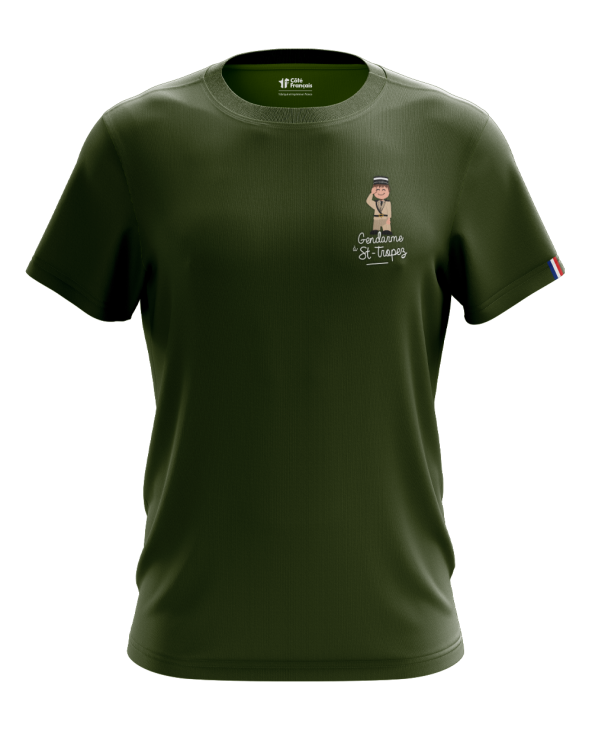 T-Shirt "Gendarme à St Tropez" - kaki