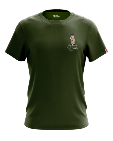 T-Shirt "Gendarme à St Tropez" - kaki