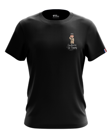 T-Shirt "Gendarme à St Tropez" - noir