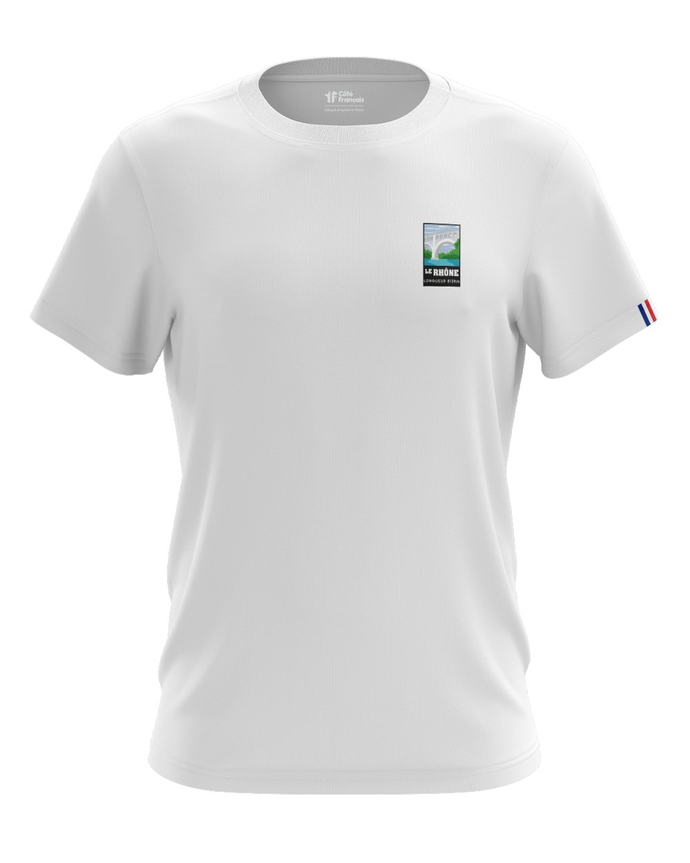T-Shirt "Fleuve du Rhône" - Blanc