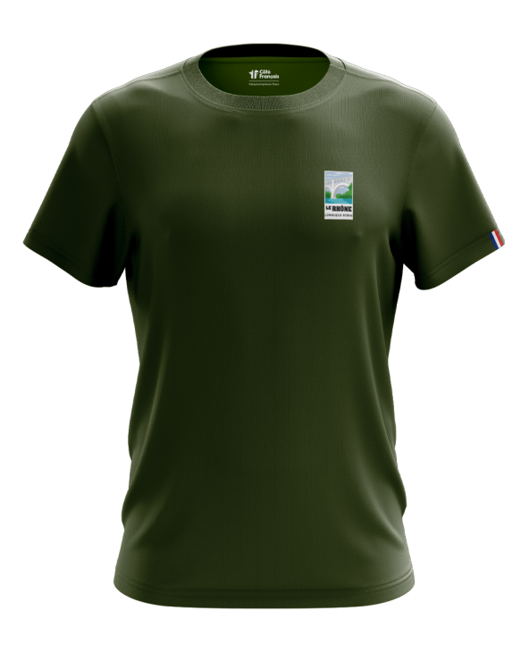 T-Shirt "Fleuve du Rhône" - kaki