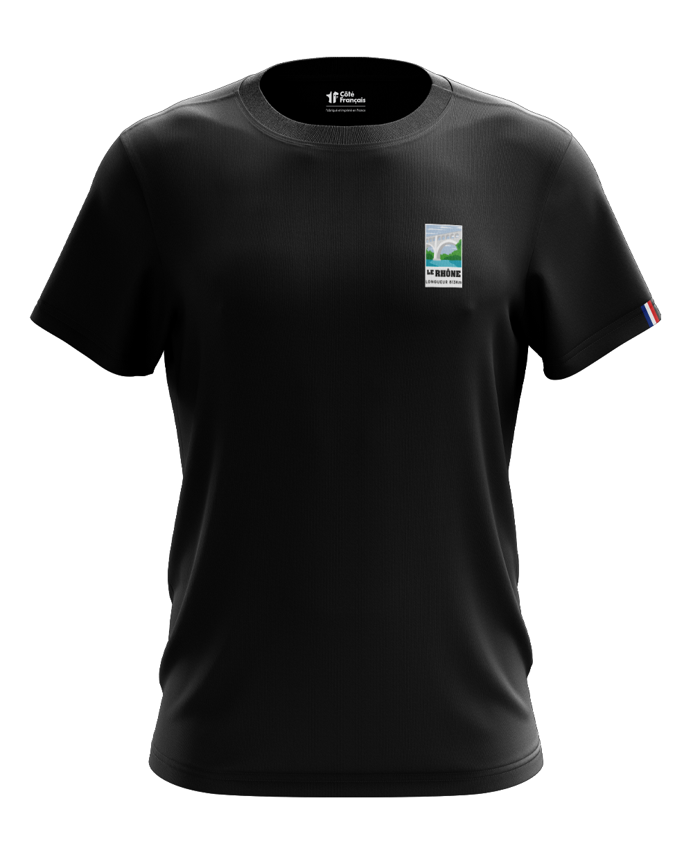 T-Shirt "Fleuve du Rhône" - noir