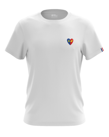 T-Shirt "Coeur 17" - blanc