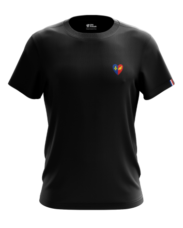T-Shirt "Coeur 17" - noir