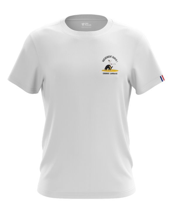 T-Shirt "Vachement barjo" - blanc