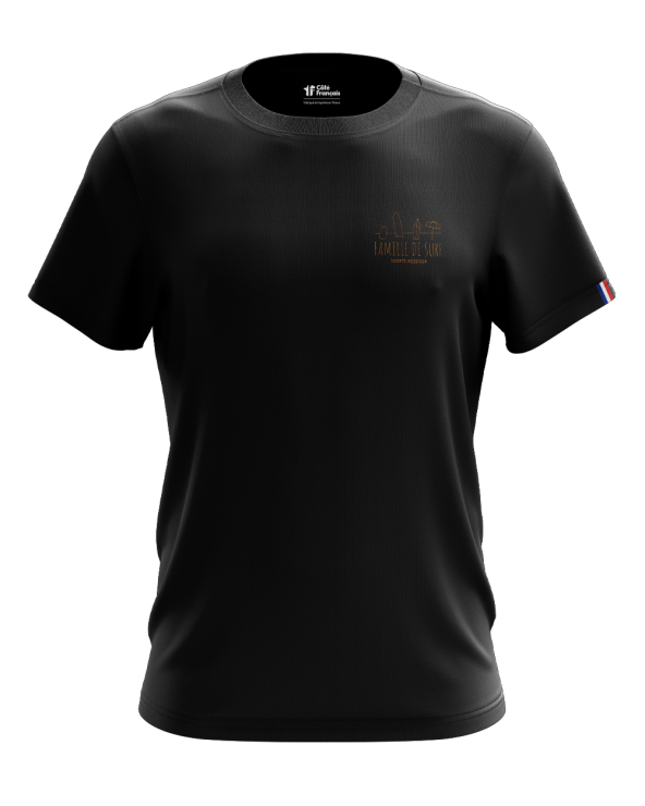T-Shirt "Famille de surf" - noir