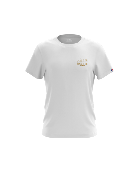 T-Shirt "Famille de surf" - blanc