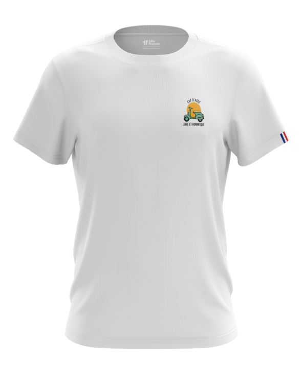 T-Shirt "Cap d'agde" - blanc