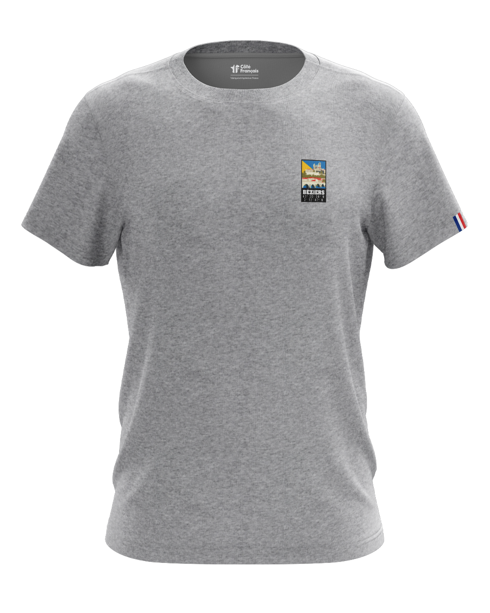 T-Shirt "Ville de Béziers" - gris chiné