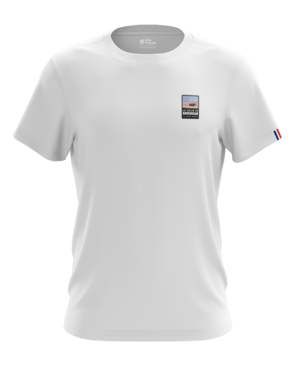 T-Shirt " Les salins de Gruissan " - blanc