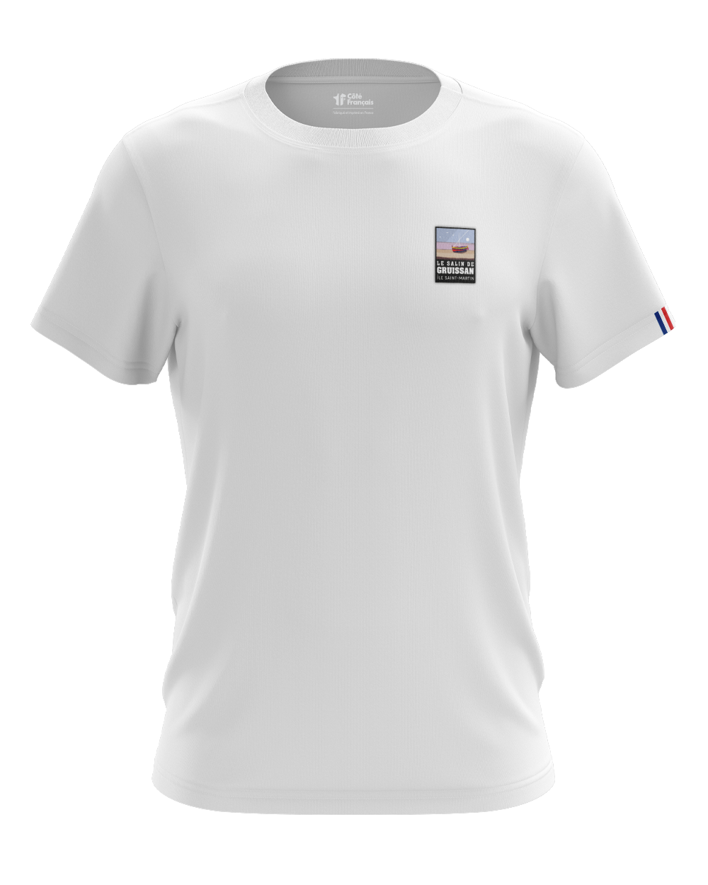 T-Shirt " Les salins de Gruissan " - blanc