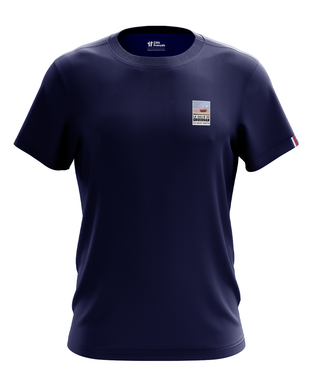 T-Shirt " Les salins de Gruissan " - bleu marine
