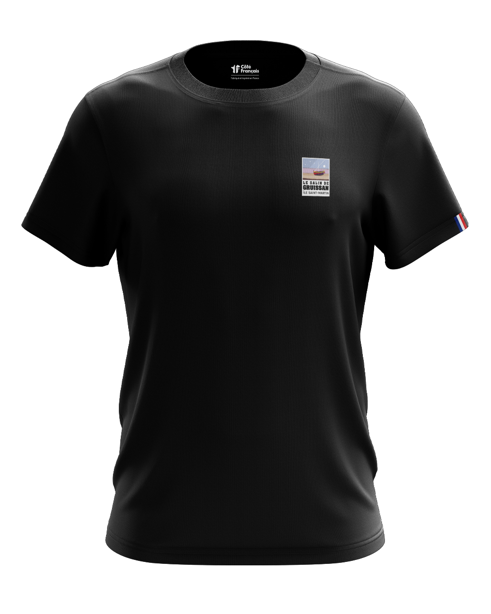 T-Shirt " Les salins de Gruissan " - noir