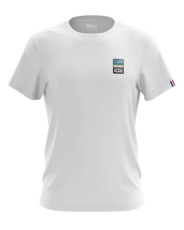 T-Shirt "Narbonne plage" - blanc