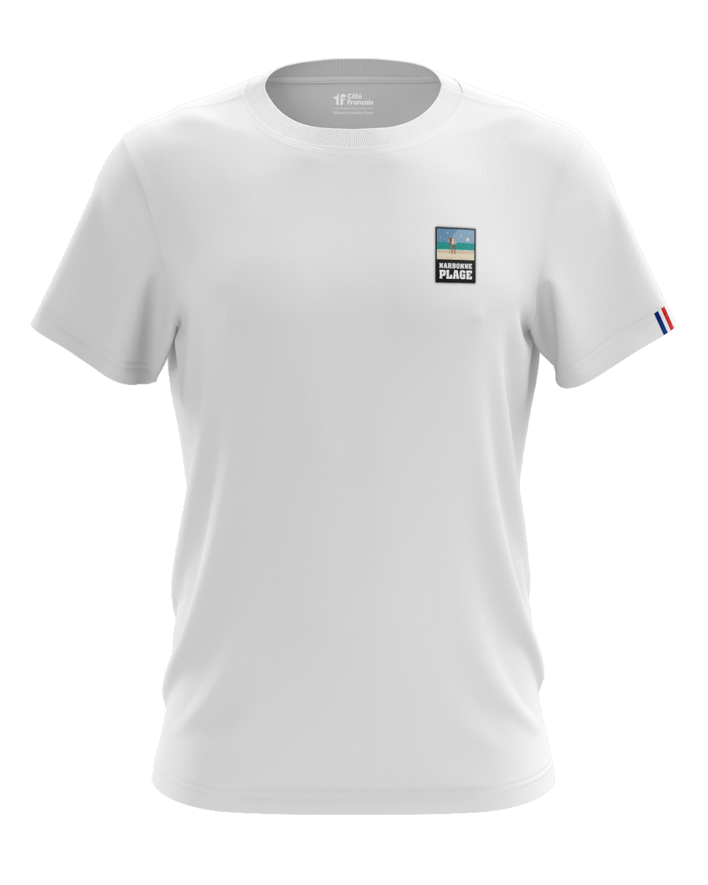T-Shirt "Narbonne plage" - blanc