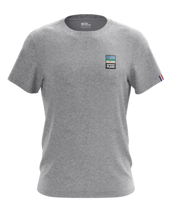 T-Shirt "Narbonne plage" - gris chiné