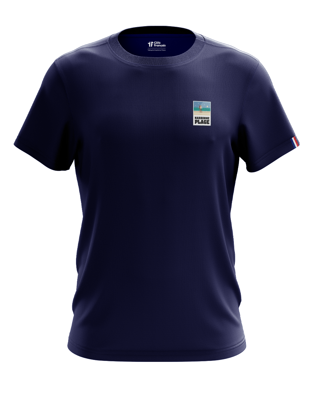 T-Shirt "Narbonne plage" - bleu marine