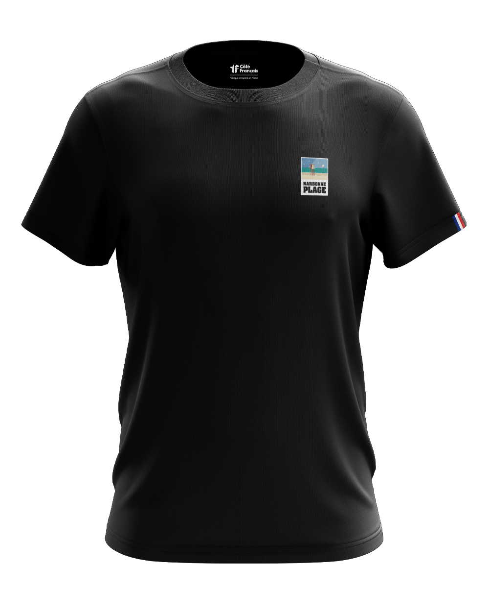 T-Shirt "Narbonne plage" - noir