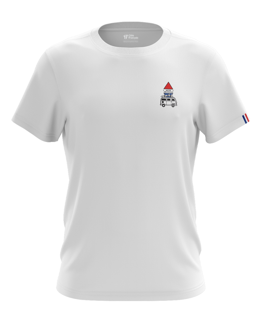 T-Shirt "Niçois libre & sauvage" - blanc