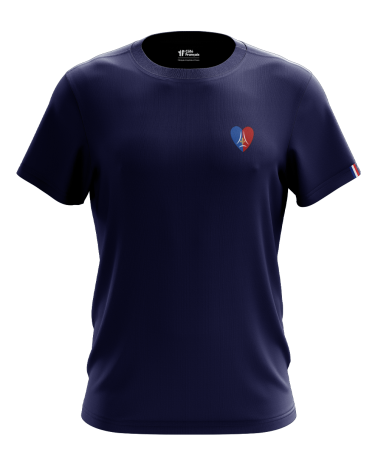 T-Shirt "Cœur Parisien" - bleu marine