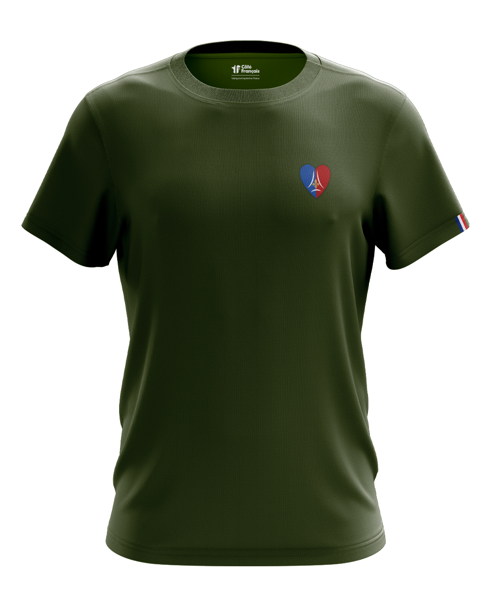 T-Shirt "Cœur Parisien" - kaki