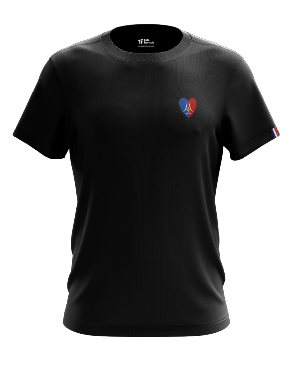 T-Shirt "Cœur Parisien" - noir