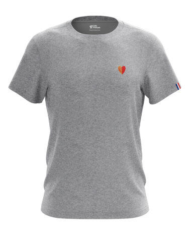 T-Shirt "Cœur Aveyronnais" - gris chiné