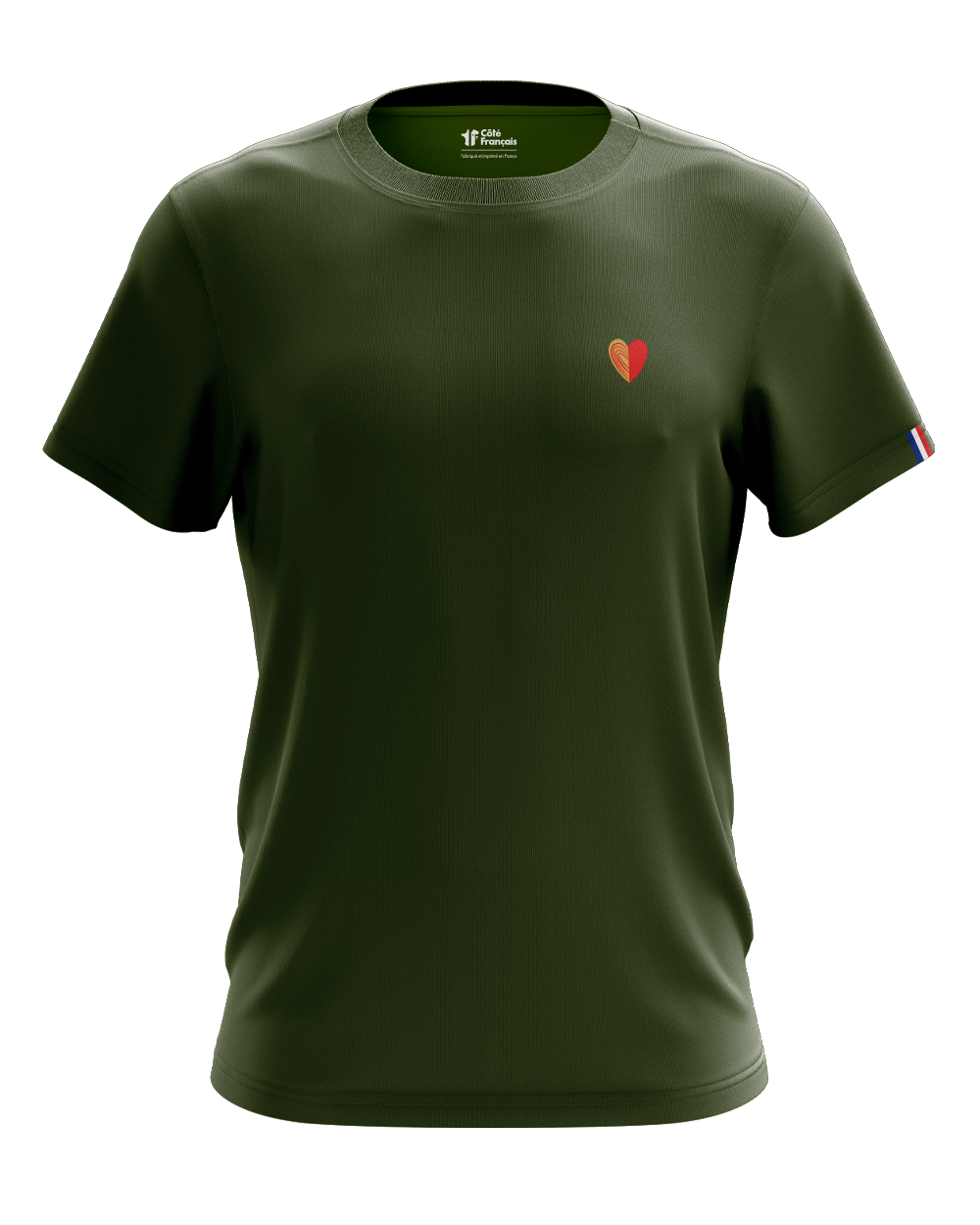 T-Shirt "Cœur Aveyronnais" - kaki