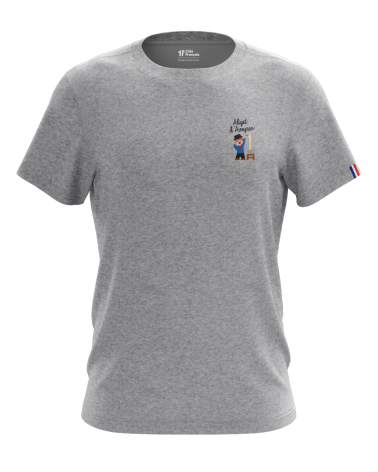 T-Shirt "Personnage Aveyronnais" - gris chiné