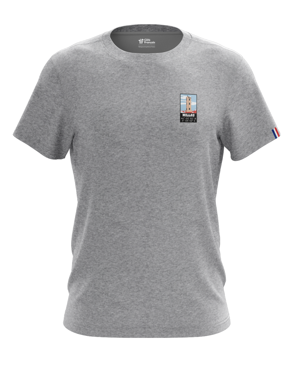 T-Shirt "Ville de Millau" - gris chiné