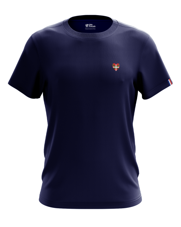 T-Shirt "Cœur Basque" - bleu marine