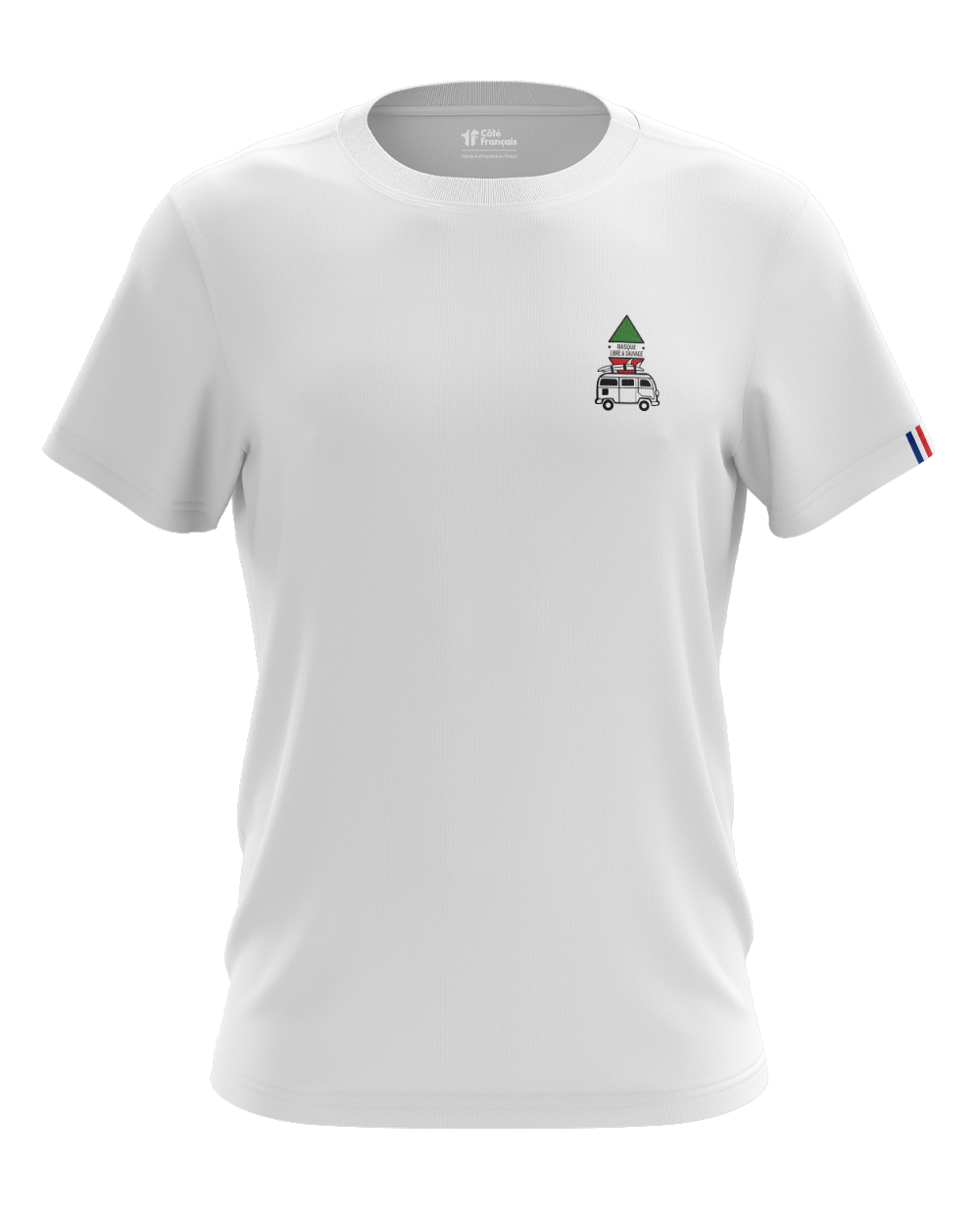 T-Shirt "Van Basque libre et sauvage" - blanc