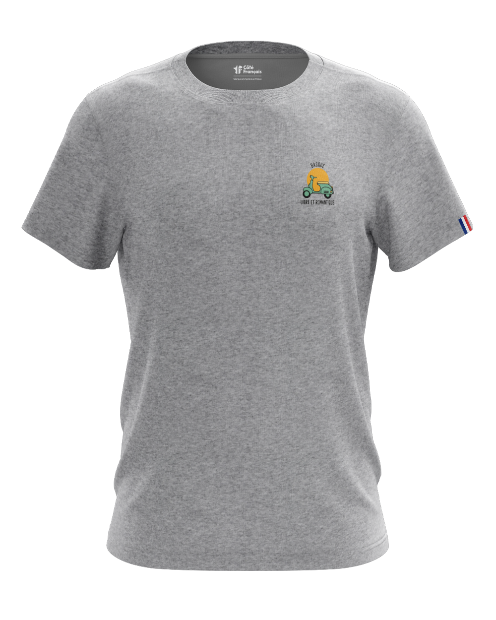 T-shirt "Basque libre et romantique" - gris