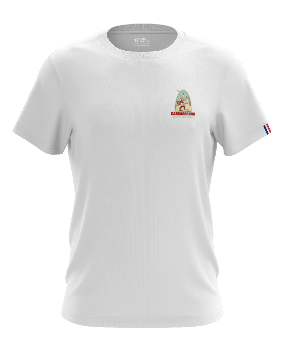 T-Shirt "Chevalier Carcassonne" - blanc
