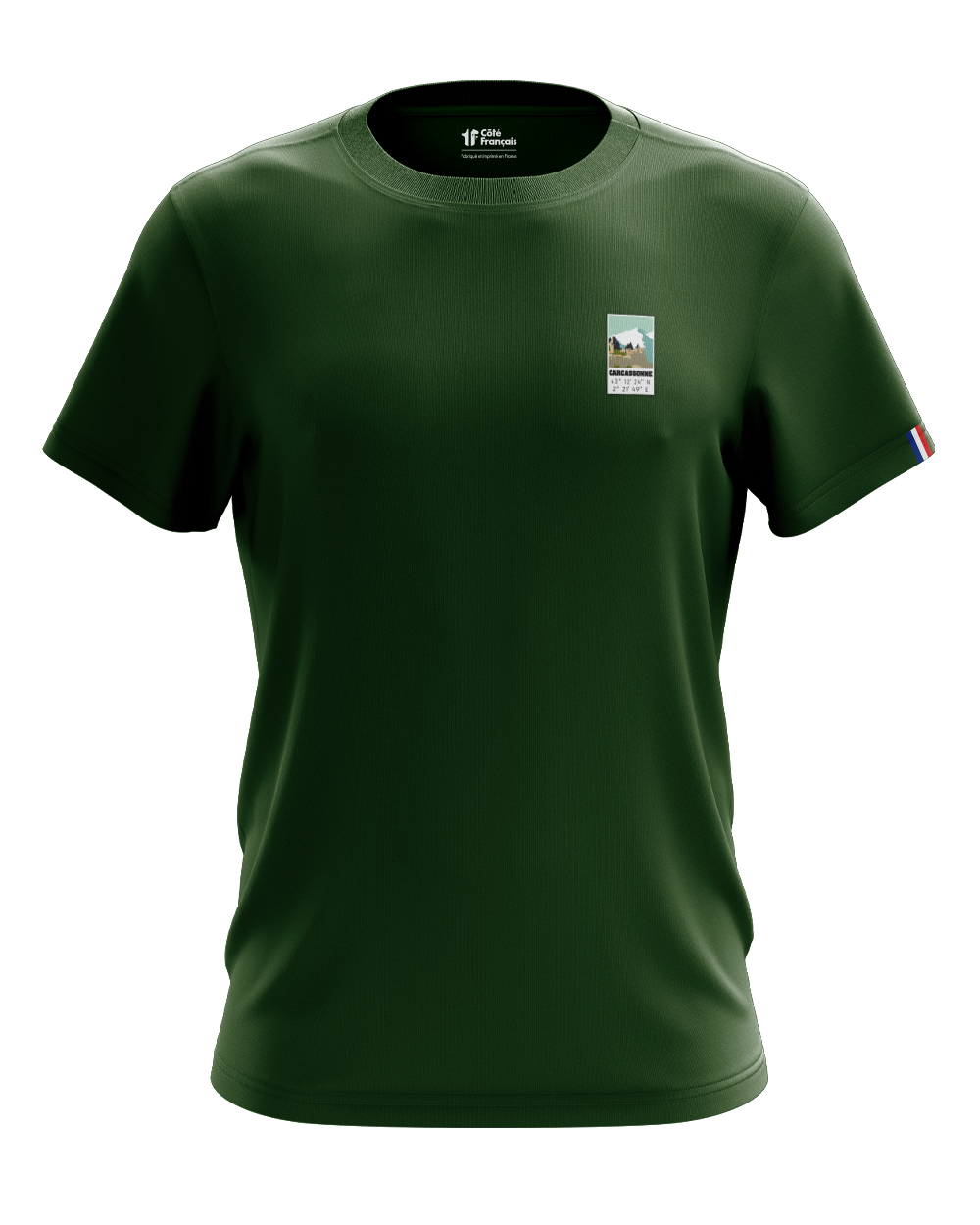 T-Shirt "Carcassonne GPS" - kaki
