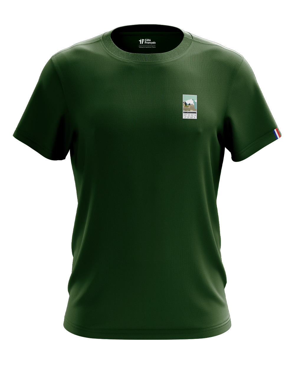 T-Shirt "Carcassonne GPS" - kaki T-Shirt "Carcassonne GPS" - kaki