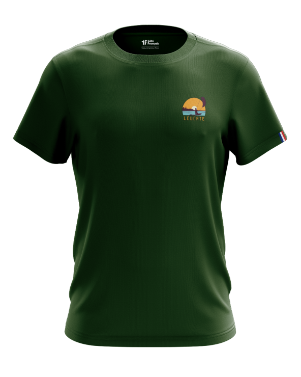 T-Shirt "Leucate Kite Surf" - kaki
